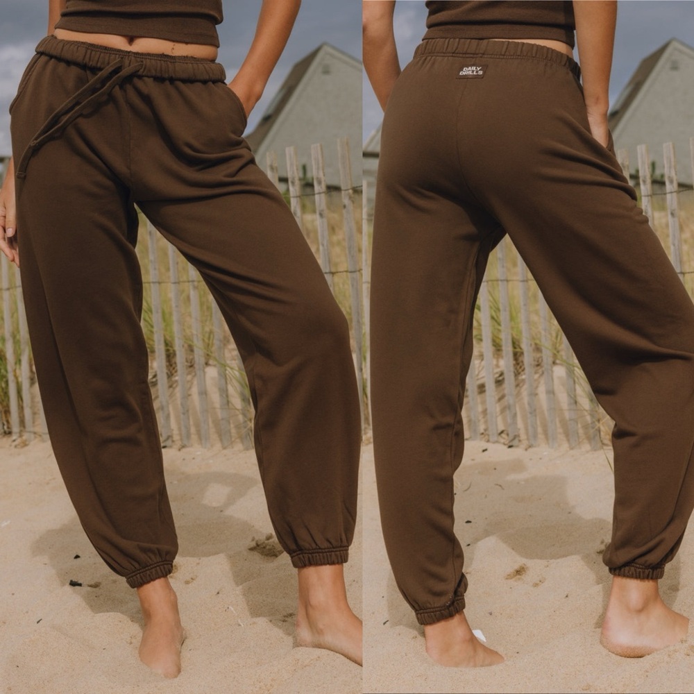 Daily Drills Unisex Fleece Joggers Coco 🧸 XS/S NWT